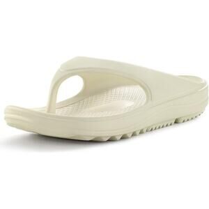 Shevalues Womens Size 11.5 Cream Thong Orthopedic Arch Support Sandal Shoes
